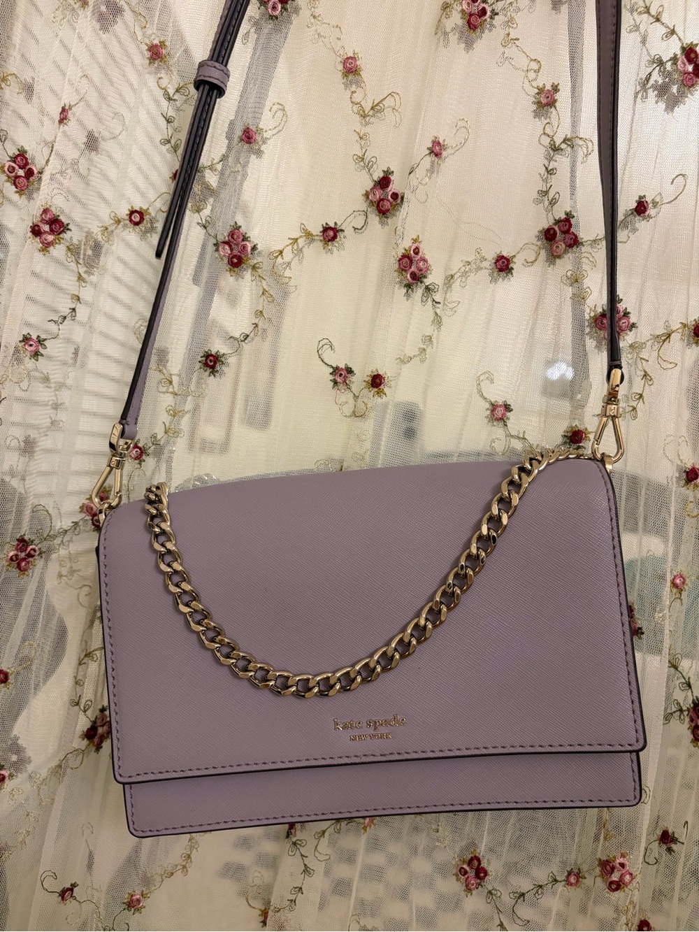 Kate Spade New York Cameron Lavender Cross Body Bag